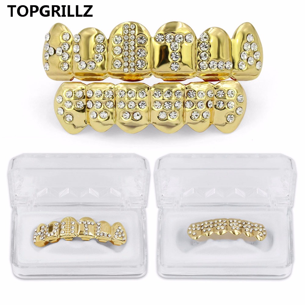 Streetwear Brand Hats - TOPGRILLZ Gold Color Plated Iced Out