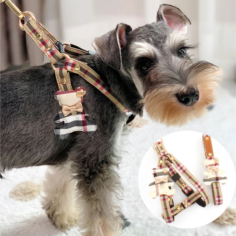 Off White Belt - 2pcs/set Pet Vest Lovely Collar ,
