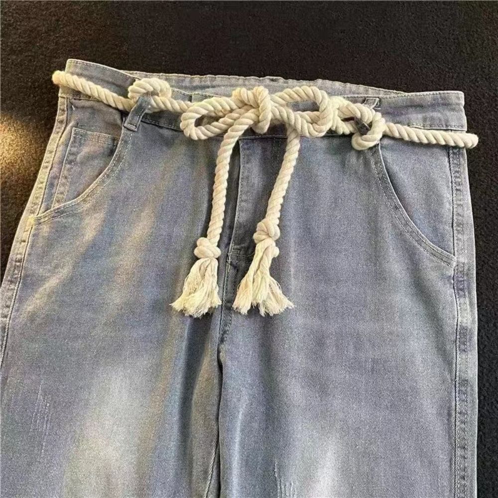 Women Man Luxury Design Thick  - Off White Belt ulasan dan harga