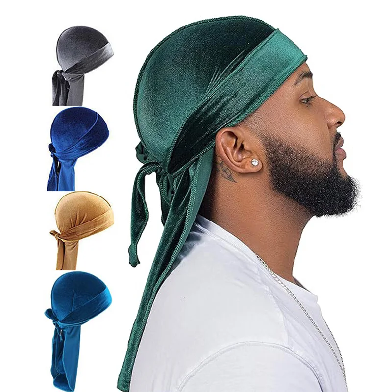 kkjoy Unisex Velvet Durags Ban - Streetwear Brand Hats ulasan dan harga