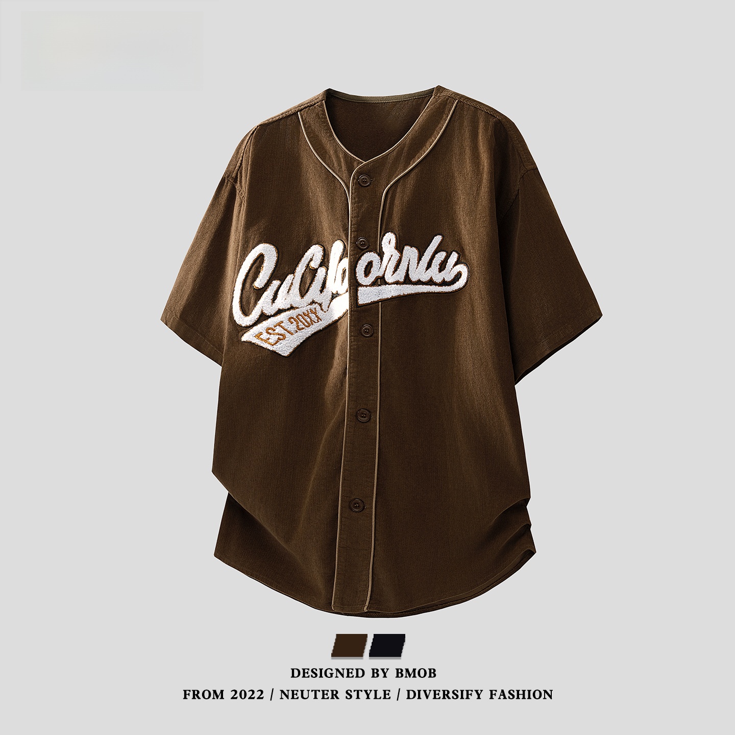 BMOB Baseball Jersey Short Sle - Streetwear Brand Jersey ulasan dan harga