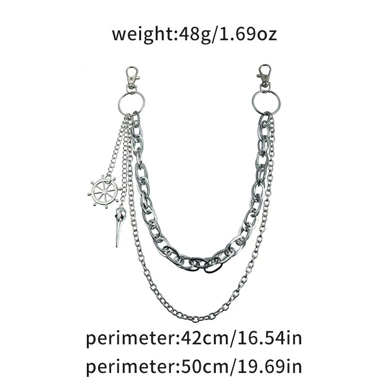 1Pc punk style halloween goth  - Off White Belt ulasan dan harga