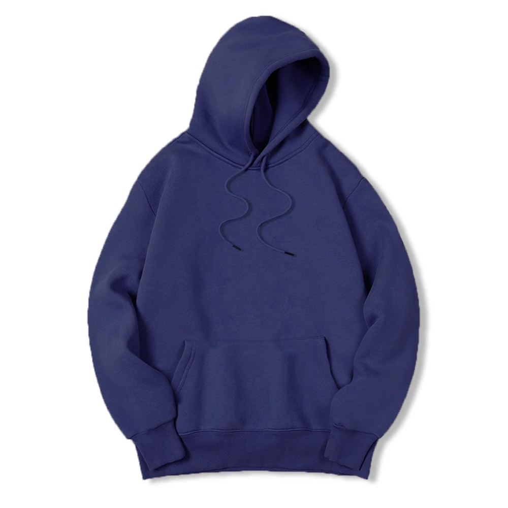 Men's Solid Color Hooded Sweat - Streetwear Brand Jersey ulasan dan harga
