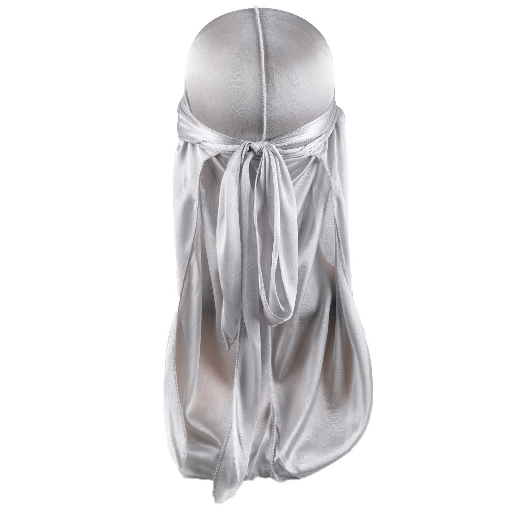 Black Satin Silky Durag Long T - Streetwear Brand Hats ulasan dan harga