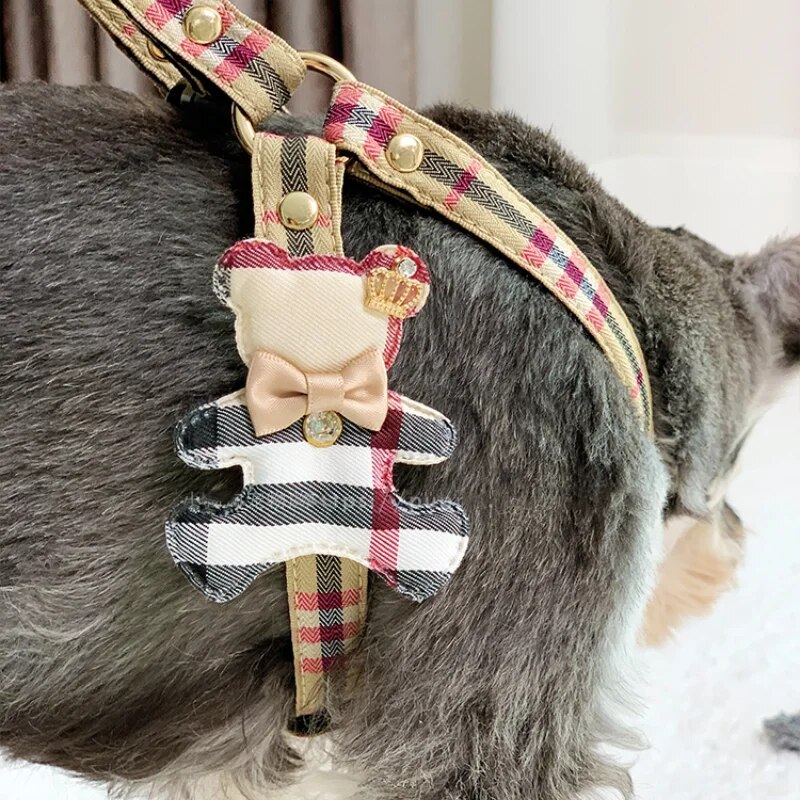 2pcs/set Pet Vest Lovely Colla - Off White Belt ulasan dan harga