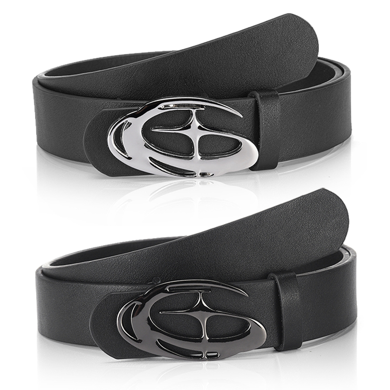 Men's Unique Design Smooth Buc - Off White Belt ulasan dan harga