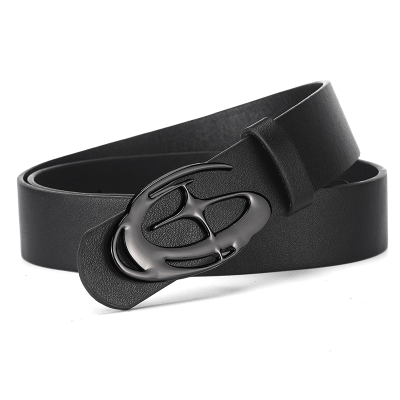 Men's Unique Design Smooth Buc - Off White Belt ulasan dan harga